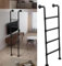An der Wand montierte Kellerausstiegsleiter, Leiter für Etagenbetten im Hochbett – Metalleisenrohr, seitliche Sicherheitsaufstiegsleiter für Dachboden, Wohnheim, Bibliothek, Tragkraft 150 kg(125cm/49i