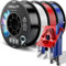 Creality CR-PETG Filament 1.75mm 4kg, 3D Drucker Filament PETG 4 x 1kg Spule, Weiß+Schwarz+Rot+Blau, Maßgenauigkeit +/-0,02mm Vakuumverpackung