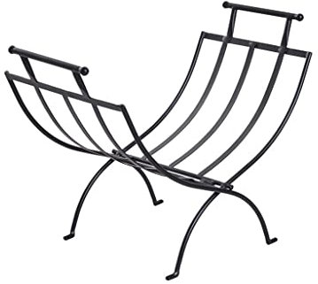 Kaminholzregal aus Eisen, Kaminwerkzeuge, einfaches Holzregal für Zuhause, zusammenklappbares Holzregal für Bodenbelag, kompakte und stabile Aufbewahrungslösung