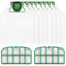 FERRGIA Kit 8 Sacchetti Microfibra Aspirapolvere e 2 Filtri HEPA per Vorwerk Folletto VK200 VK220s FP220,Filtrazione Avanzata 5 Strati,Perfetti per Soffre Allergie,Chiusura Igenica Antifuga