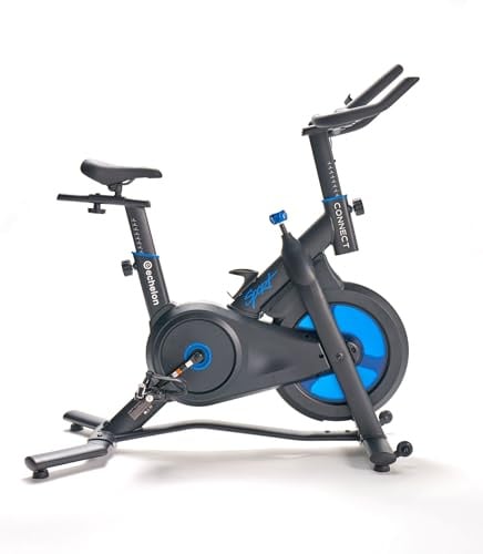 Echelon Connect Sport 2 Smart-Heimtrainer, 7 kg Schwungrad, kompaktes Design, Vorderräder, 32 Stufen Magnetwiderstand, ergonomischer Lenker, 45 Tage kostenlose Versicherung
