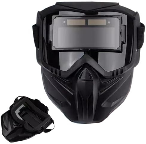 NevPuose Schweißmaske, Spezialschweißen und Schnittmaske | Anti-Blend-Elektroschweißen Masque Anti-UV-Strahlung abnehmbar - -insistierende Anti-Fog-Gesichtsschild Vollbedeckung für die