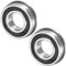 M METERXITY 2-Pack F6003-2RS Flanged Ball Bearing, 17mm x 35mm x 10mm Double Rubber Seal Chrome (GCr15) Steel Deep Groove Ball Bearings for Wheelbarrow/Printer/Fax Machines/Power Tools