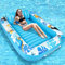 LUVTOY Lilo Pool Inflatables - Inflatable Pool Floats - Blue Tropical Style Pool Floats - Large Inflatables for Kids and Adults - Inflatable Tanning Pools - Sunbathing Pools（180 * 120Cm）