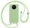Vauki Funda con Cuerda para Xiaomi Poco X3 NFC/X3/X3 Pro Carcasa con Correa Colgante Ajustable Collar, Suave Silicona TPU Case Anti-Choque con Cuello Cadena Cordón Ultrafina Caso para Xiaomi-Verde