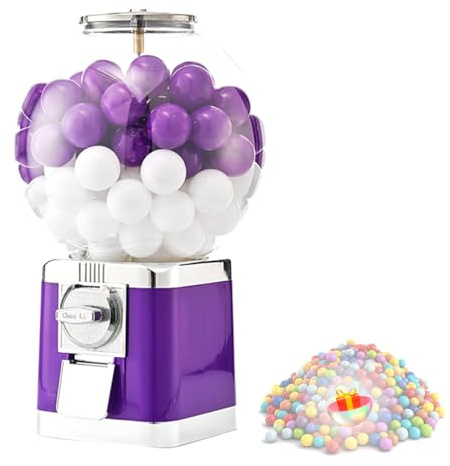 GwlThixion Máquina Expendedora De Juguetes con Cápsulas, 30 x 30 x 48 cm Máquinas Expendedoras De Dulces, Plástico ABS, para Salas de Juego, Tiendas minoristas y Parques de Atracciones Purple