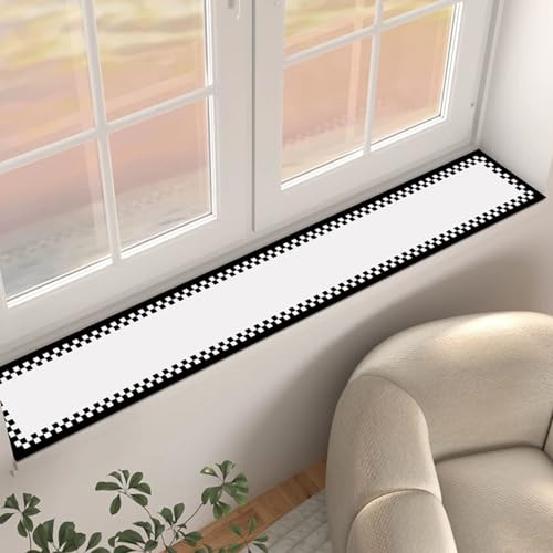 Fensterbank-Schutz aus PU, Sitzbank für Hunde Und Katzen, wasserdichte Fensterbankabdeckung mit Rutschfester Unterlage, Individuell Zuschneidbar(Black,15x160cm/6x63in)