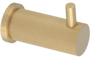 Alexander & Wilks Brunel REEDED Coat Hook, Wall-Mounted (Satin Brass PVD)