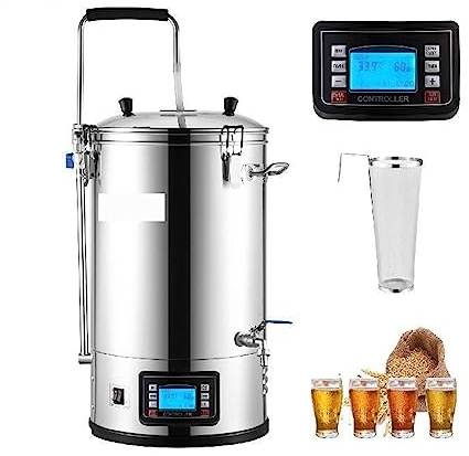 35L 304 Acciaio inossidabile All-in-One Home Beer Brewer di produzione di birra elettrica con kit di attrezzature for la produzione di birra con pompa