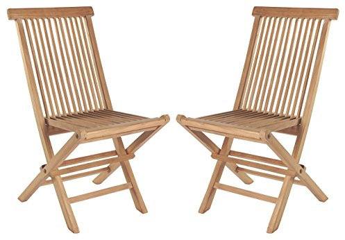 La Casa di Caesar 2er Set Teakholz Klappstühle Riva Teak Möbel Gartenmöbel Gartenstuhl Teakholzstuhl