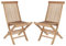 La Casa di Caesar 2er Set Teakholz Klappstühle Riva Teak Möbel Gartenmöbel Gartenstuhl Teakholzstuhl