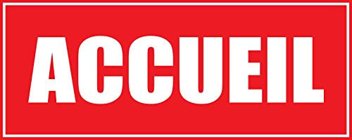 adhesif concept Panneau Accueil (Rouge)