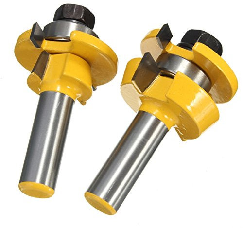 TuToy Rb11 Shaker Bevel Rail und Stile Glue Joint RouterBit für Schranktür 1/2 Zoll