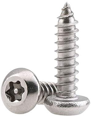 20Pcs M2.9/M3.5/M3.9/M4.8 Rundkopf Blechschrauben Plum Pan-Kopf mit Pillar Kern Anti-Diebstahl-Schraube M4.8, 13mm