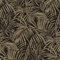 Rasch WTD 832143 Papier peint intissé avec palmiers et feuilles de palmier Noir/doré