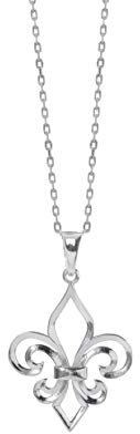 TALISMAN JEWELLERY Pendentif en argent 925 - Fleur de lys (20 mm), 20 MM, Argent sterling, Pas de gemme