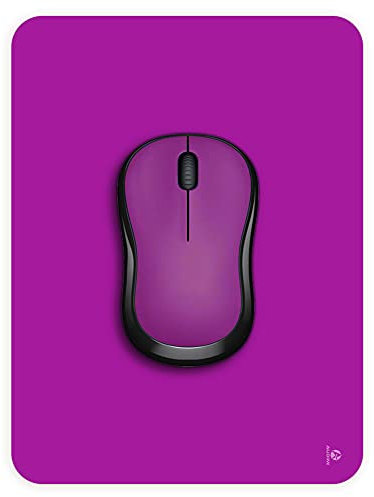 Audimi Small Mouse Mat 15x20 cm, Mini Mouse Pad for Wireless Mouse Travel Office Laptop Portable Purple