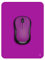 Audimi Small Mouse Mat 15x20 cm, Mini Mouse Pad for Wireless Mouse Travel Office Laptop Portable Purple
