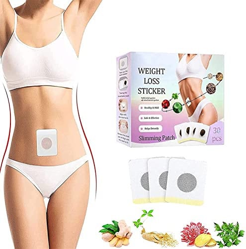 30/60 Pcs Navel Patch,Effective Ancient Remedy Healthy Detox Slimming Belly Pellet,Moxibustion Patch Wormwood Navel Patch Sticker Self-Heating,Perfect Detox Slimming Patch (30pcs)