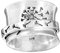 Edinber Ring mit Löwenzahn-Blume für Damen, romantischer Modeschmuck, Stress- und Angstlinderung, breiter Ring, Meditationsring, Schmuck für Frauen und Mädchen