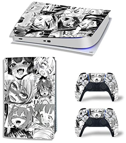 FXCON Anime For PS5 Digital Edition Skin For Console And Controllers Vinyl Sticker Durable, Scratch Resistant, Compatible With For P-S5 04293 Bubble Free