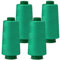 4 Konen Rollen Nähgarn Garn Overlockgarn 2700m 40S/2 100% Polyester - 29 grün