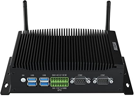 HYSTOU Mini PC Industriel Windows 11pro, 16 Go DDR4 512 Go SSD, I7-10810U (jusqu'à 4,9 GHz) 6 cœurs 12 Fils Petits Ordinateurs de Bureau, Triple Affichage 4K, WIFI2.4G+5.0G, TPM2.0