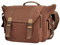 XSY Canvas Caméra Sac à Bandoulière Femme et Homme Photographe Sacoche Appareil Photo Reflex pour Nikon Canon Marron 38 x 18 x 28CM