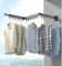 HYGRAD BUILT TO SURVIVE Clothes Drying Rack Wall Mounted Clothes Drying Airer Rack, Retractable Fold Away Laundry Drying Rack Outdoor & Indoor Neat Formal Drying Rack (Three Rod - 114cm Long)