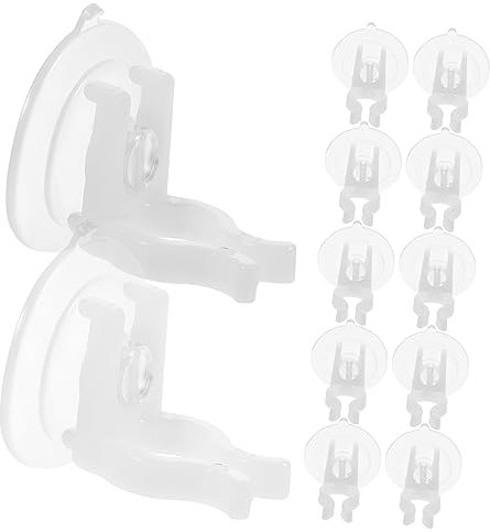 OSALADI 12 Stück Elektronische Kerzen-Saugnapf-Weihnachtskerzen Elektronisches Zubehör Led-Zubehör Weihnachtskerzenhalter-Klemmen Fenster-Kerzenhalter Kerzen-Clips Für Weihnachten