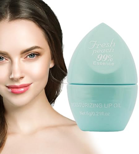 Lippenöl, feuchtigkeitsspendend, in Form eines Schönheits-Ei, für Frauen, Make-up-Zubehör für die Lippen beim Einkaufen, Zuhause, Arbeit, Meetings, etc. Fulenyi