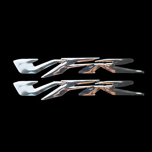 FLYIFE Moto 3D per H&Onda VFR 400 800 1200 Adesivi Rilievo del Carro Armato Decorato Decalcomanie Sticker Caso VFR Accessori (Color : Chrome)