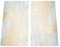 Copertura per piano in vetroceramica, 60 x 52 cm (2 pezzi, 30 x 52), per piano cottura a induzione, in vetro di sicurezza, paraspruzzi (oro)