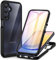 CENHUFO Cover Samsung A25 5G, Custodia Samsung A25 5G Antiurto 360 Gradi con Protezione Schermo Integrata Rugged Trasparente Case Doppia Faccia Fronte Retro Cover per Samsung Galaxy A25 5G - Nero