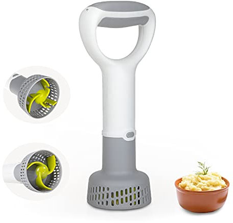 LIMIOFAQ Schiacciapatate Elettrico Frullatore Immersione 3 in 1 Frusta Patate Multi attrezzo Schiacciapatate Cerchio - Miscelatore ad Immersione -Verdure & Patate - Robot da Cucina per zuppa