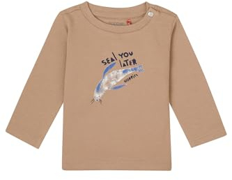 Noppies Baby - Jungen Boys Tee Grinestar Long Sleeve T-Shirt, Natural - N194, 74 EU