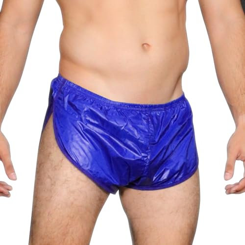 Herren Extreme Laufshorts 100% Nylon 1 Kurze Hosen Blau M