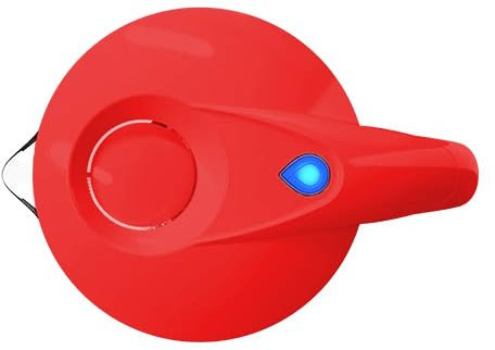 PearlCo Glas-Wasserfilter - Ersatzdeckel ohne Zubehör (Rot)