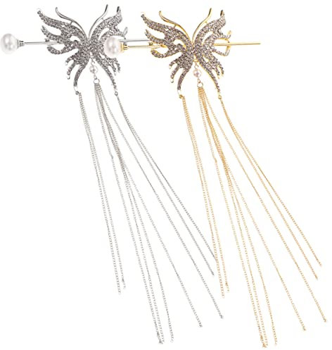 TOVINANNA 2piezas De Pelo De Borlas Accesorio De Cabello Retro Para Recogidos y Peinados Elegantes