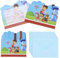 Luclay Party Invitations Kids- 20 Invitation Cards with 20 Envelopes Cartoon Party Invites Children's Birthday Invites Party Favors Supplies Double Sided Invite Card for Boys Girls Baby Shower Party