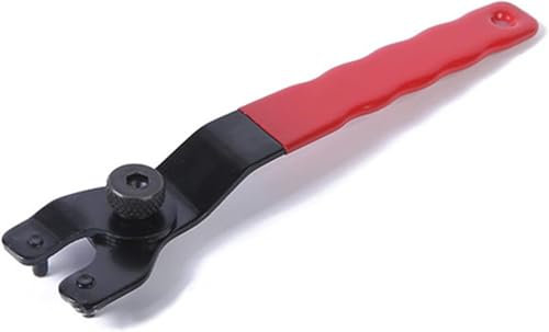 KEWAYO Schlüssel für Winkelschleifer,Winkelschleifer Schlüssel,10-40mm Flex Schlüssel, Stirnlochschlüssel,Geeignet für die Meisten Winkelschleifer(Rot)