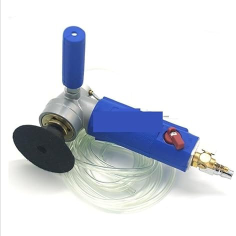 Nassschleifer Professionelle wassergespeiste 3-Zoll-4-Zoll-Pneumatik-Luft-Wasserschleifmaschine, Luft-Nassschleifmaschine, Poliermaschine, freie Geschwindigkeit 0-4300 U/min Einfacheres, besseres und
