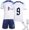 Generisch Fußballtrikot für Kinder, Boy Football Trikot, Fußballtrikot -Sportanzug, Fußballtrikot mit Socken, Heim-Fußballtrikot-Set, Fußballtrikot-Set mit der Nummer 9（size26）