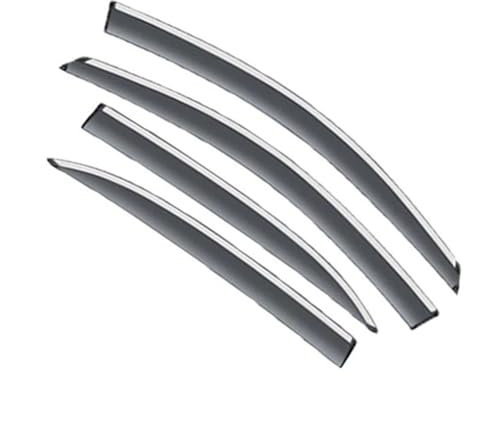GLILAR Windabweiser Kompatibel Mit VW Für Polo 9N 2002 2003 2004 2005 2006 2007 2008 2009 Auto-Regen-Windabweiser Fenster-Visier-Abweiser-Markisen-Abdeckungs-Ordnung