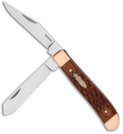 Kershaw Gadsden Exclusive Jig Bone Slipjoint, 4381BJB Taschenmesser aus D2 Stahl Taschenmesser mit zwei Klingen