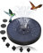 Solar Springbrunnen für Außen, Solarbrunnen für Draussen mit 8 Düsen und 7 bunten LED-Lichtern, Solar Gartenbrunnen, Teichpumpe Solar, Vogeltränke Solar, Pool Springbrunnen, Solar Wasserpumpe Klein