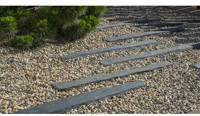 OOGarden - Bordure de jardin ardoise décorative schiste noir 1m