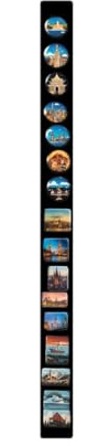 Anwicar Magnettafel x1 Schwarz 100x6 cm | Magnetisches Stahlboard für Magnete, Fotos und Notizen, Beschreibbar, Montageset inklusive