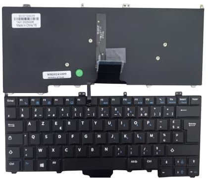 Clavier Azerty Français pour Dell Latitude 12 7000 E7240 E7440 Rétroéclairé PCPARTSTORE