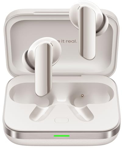 realme Air 7 Pro Auriculares Bluetooth con Cancelación Activa de Ruido AI, Audio Hi-Res LHDC, DAC Doble, 48h+ Autonomía, ANC Personalizable, Beige Élite